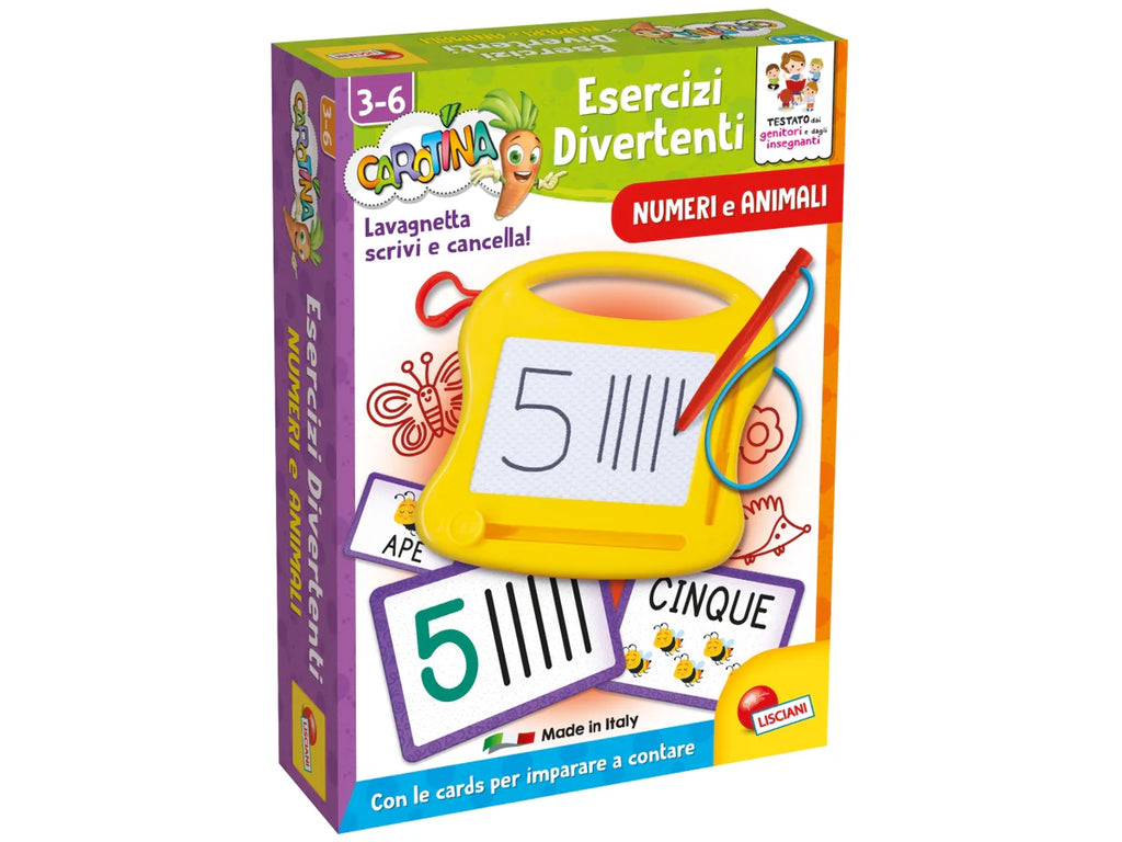 Lisciani: Carotina Esercizi Divertenti Numeri E Animali
