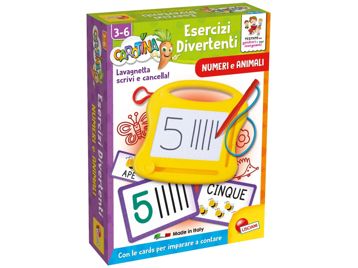 Lisciani: Carotina Esercizi Divertenti Numeri E Animali