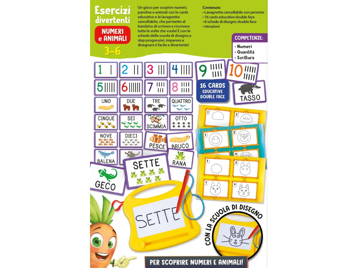 Lisciani: Carotina Esercizi Divertenti Numeri E Animali