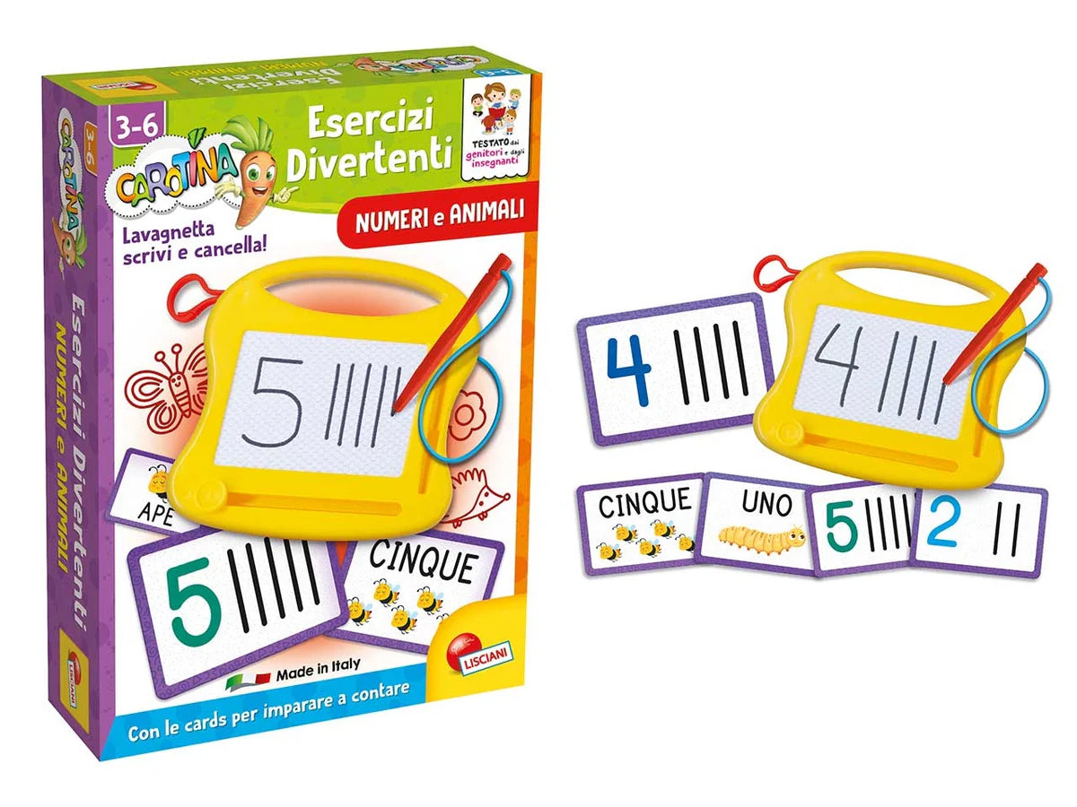 Lisciani: Carotina Esercizi Divertenti Numeri E Animali