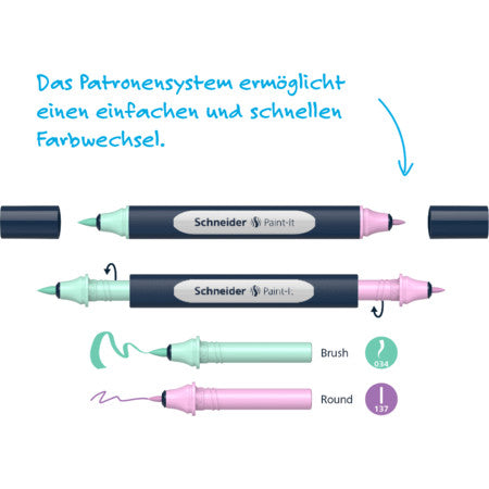 Set Completo Paint-It 040 Twinmarker Fineliner e Brush Pens Conf. da 72 Pz.