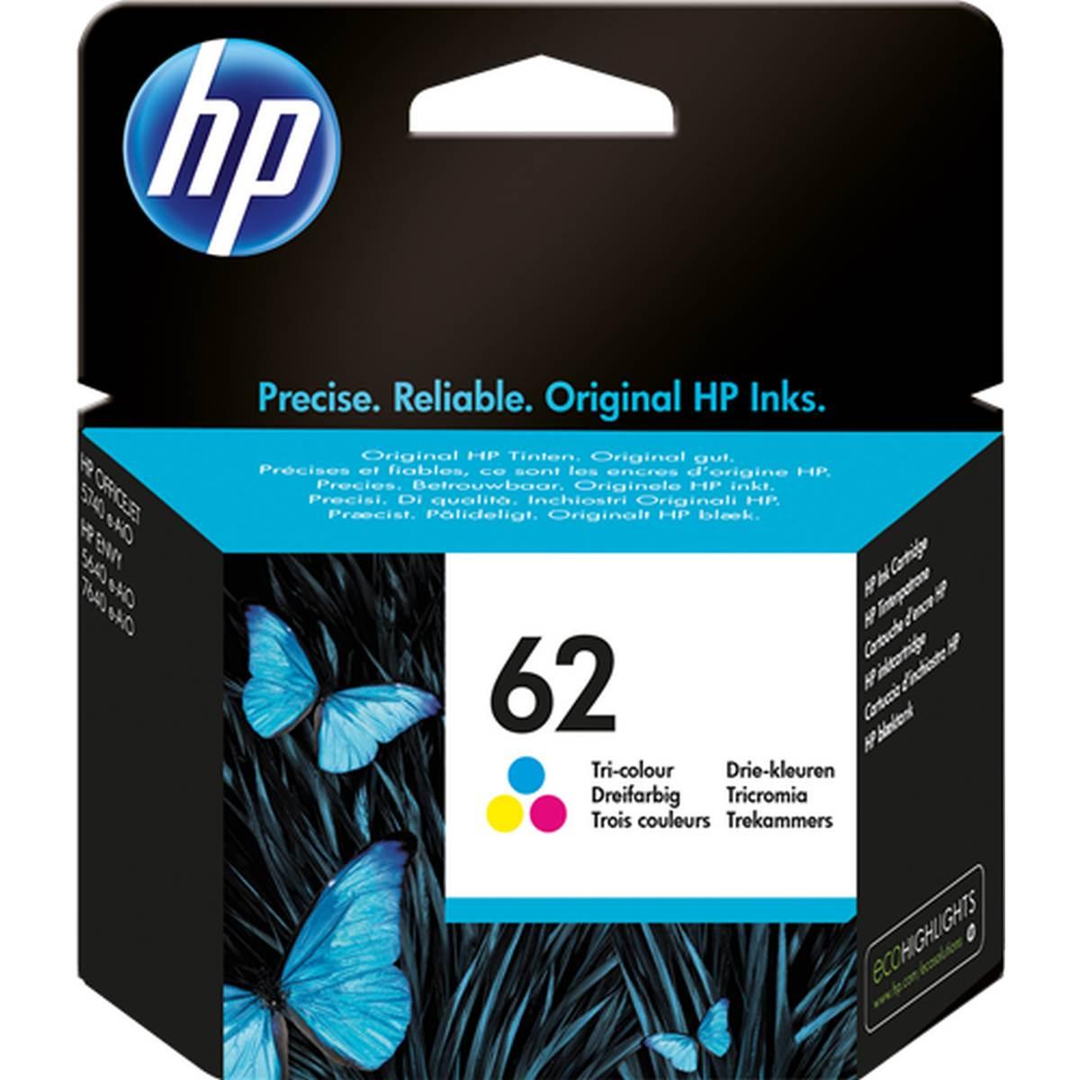 Hp 62 Cartuccia Originale TRICOLOUR