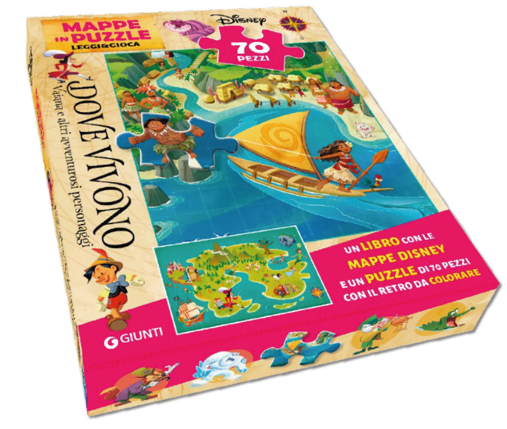 Vaiana Mappe in puzzle Leggi&Gioca