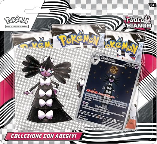 Collezione Fuoco Bianco con Adesivo Gothita, Gothorita e Gothitelle (IT)