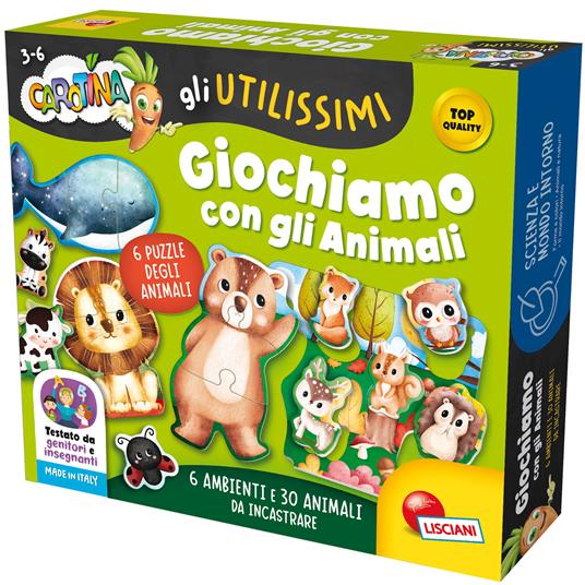 Lisciani: Carotina - Gli Utilissimi Giochiamo Con Gli Animali