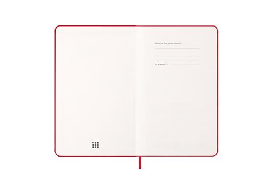 Agenda giornaliera Moleskine 2026, 12 mesi, Large, Copertina rigida, Rosso scarlatto