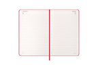 Agenda giornaliera Moleskine 2026, 12 mesi, Large, Copertina rigida, Rosso scarlatto