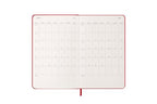 Agenda giornaliera Moleskine 2026, 12 mesi, Large, Copertina rigida, Rosso scarlatto