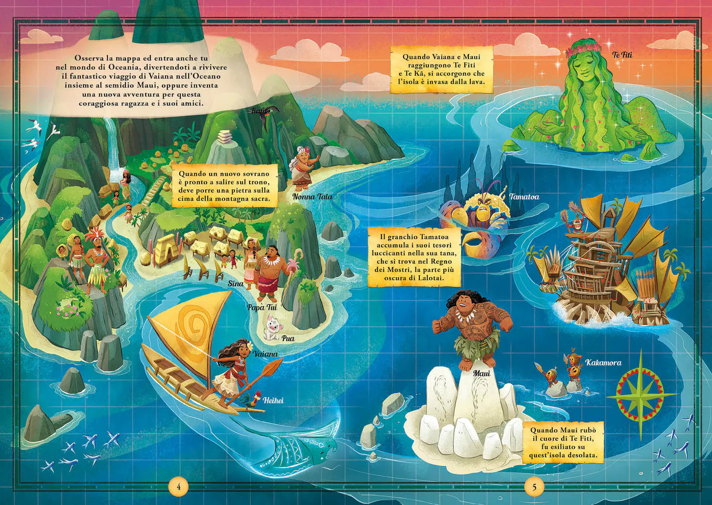 Vaiana Mappe in puzzle Leggi&Gioca