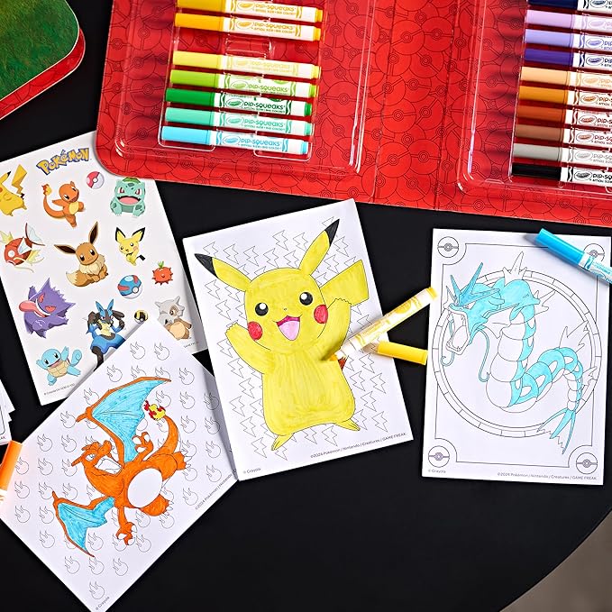 Valigetta colori & adesivi pokemon crayola