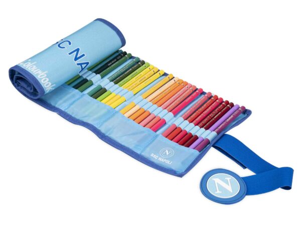 Astuccio portapastelli a rotolo SSC Napoli – 50 pastelli