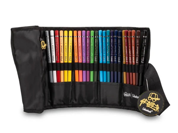 Astuccio portapastelli a rotolo Geolier – 24 pastelli