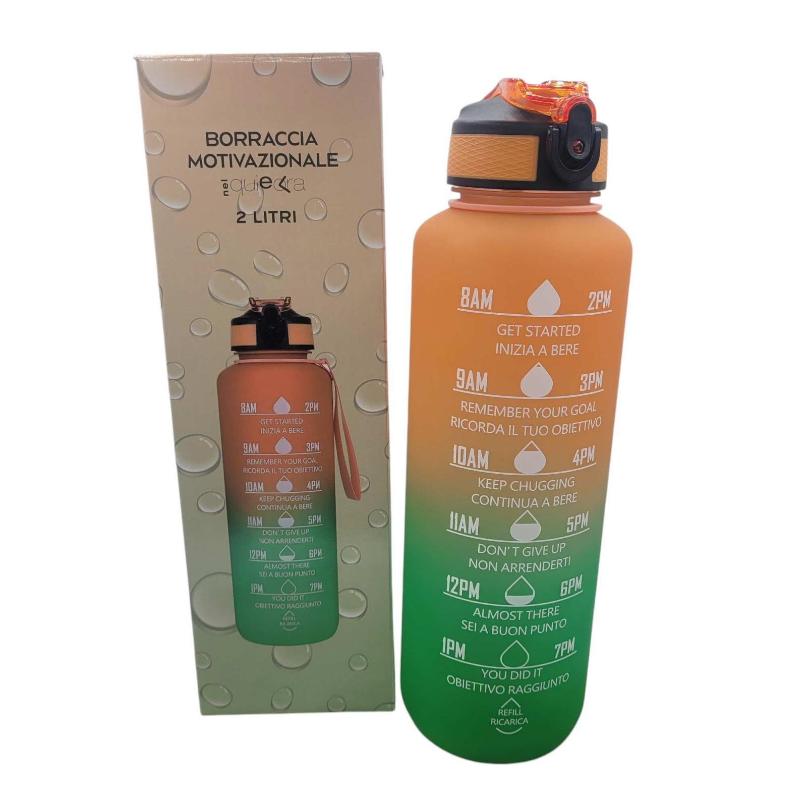 BORRACCIA MOTIVAZIONALE ARANCIO VERDE