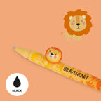 Penna Gel con Animaletto Decorativo Lion "The King" - Lovely Friends
