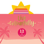 Set di 12 Matite Colorate Sunset Palette - Live Colorfully