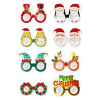 Set di 8 Occhiali Natalizi in Carta