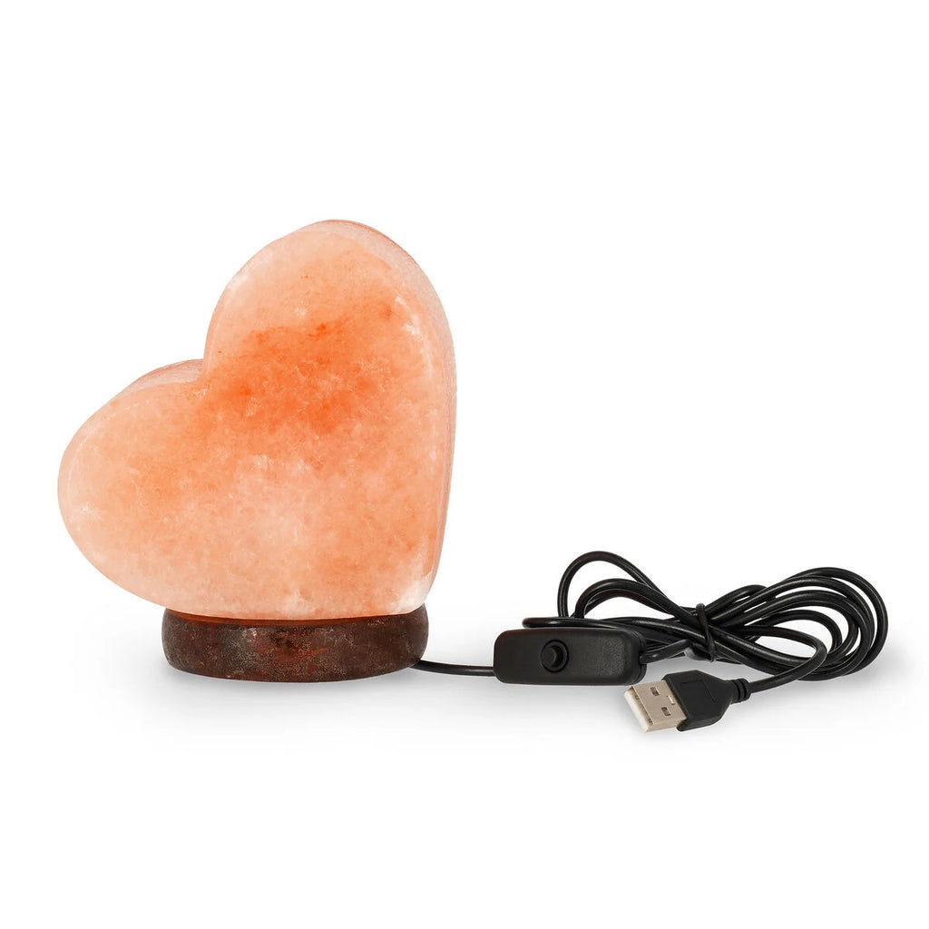 Lampada di Sale dell'Himalaya - Heart - Himalayan Salt Lamp