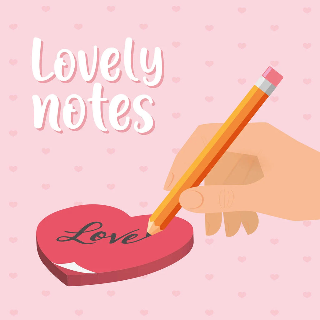 Blocchetto Note Adesivo Heart - Lovely Notes