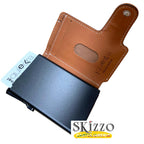 Portafoglio / PortaCarte in Alluminio ed Ecopelle (Personalizzato)