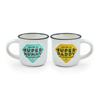 Set di 2 Tazzine da Caffè - Super Mummy and Super Daddy - Espresso For Two