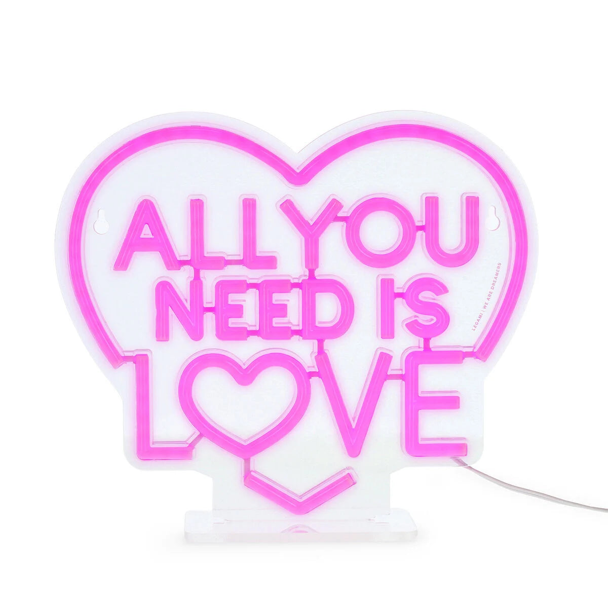 Lampada Led Effetto Neon - All You Need is Love - It's a Sign