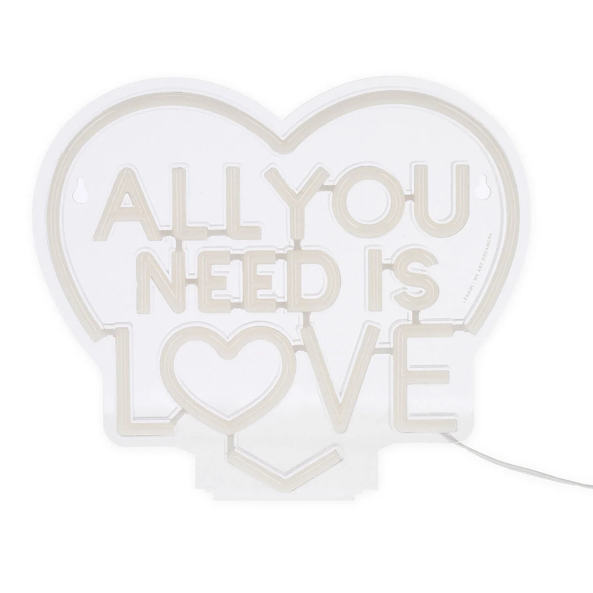 Lampada Led Effetto Neon - All You Need is Love - It's a Sign