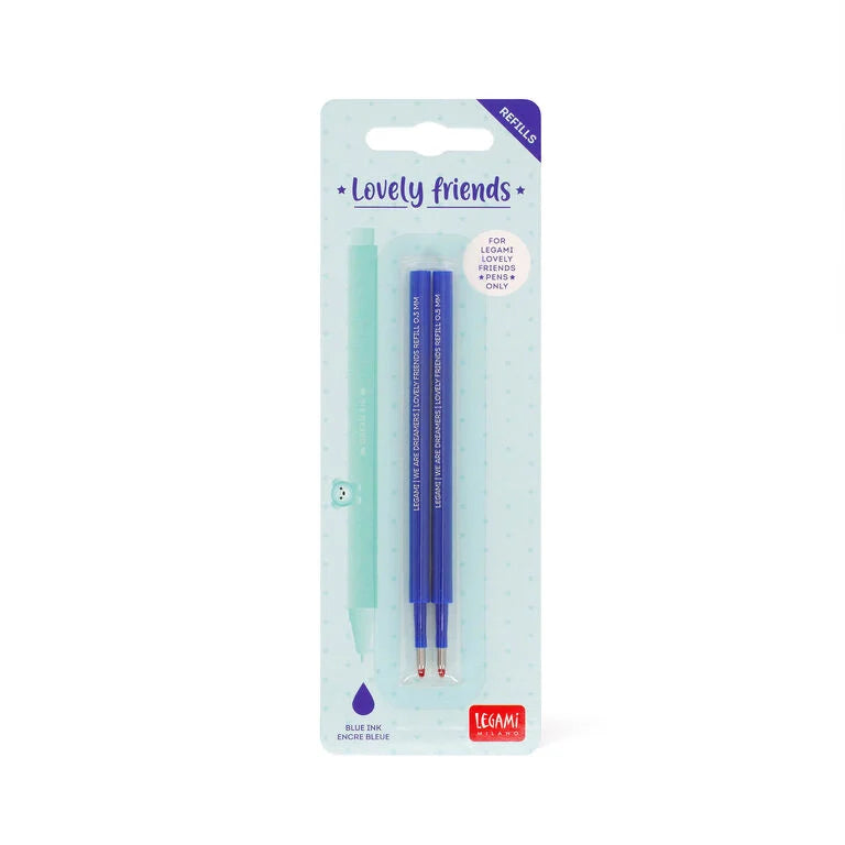 Set di 2 Refill per Penna Gel Lovely Friends