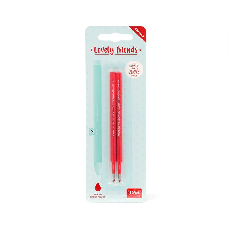 Set di 2 Refill per Penna Gel Lovely Friends
