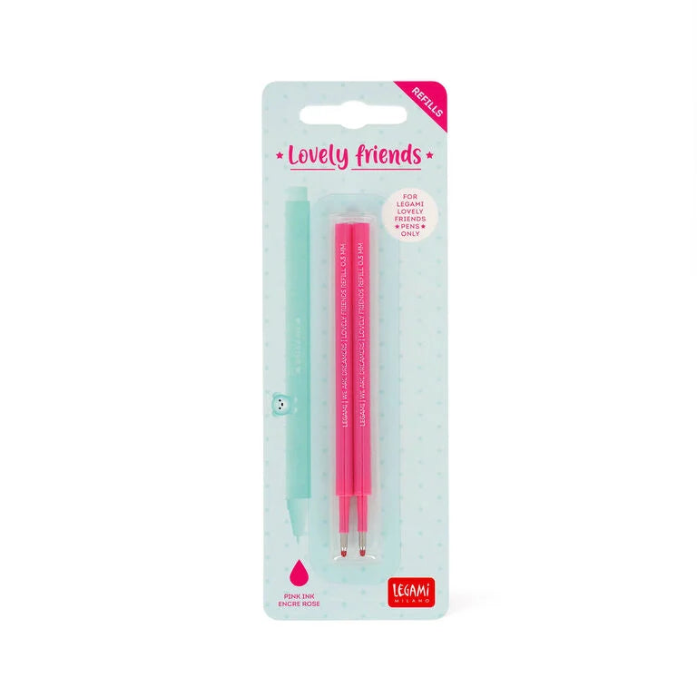 Set di 2 Refill per Penna Gel Lovely Friends