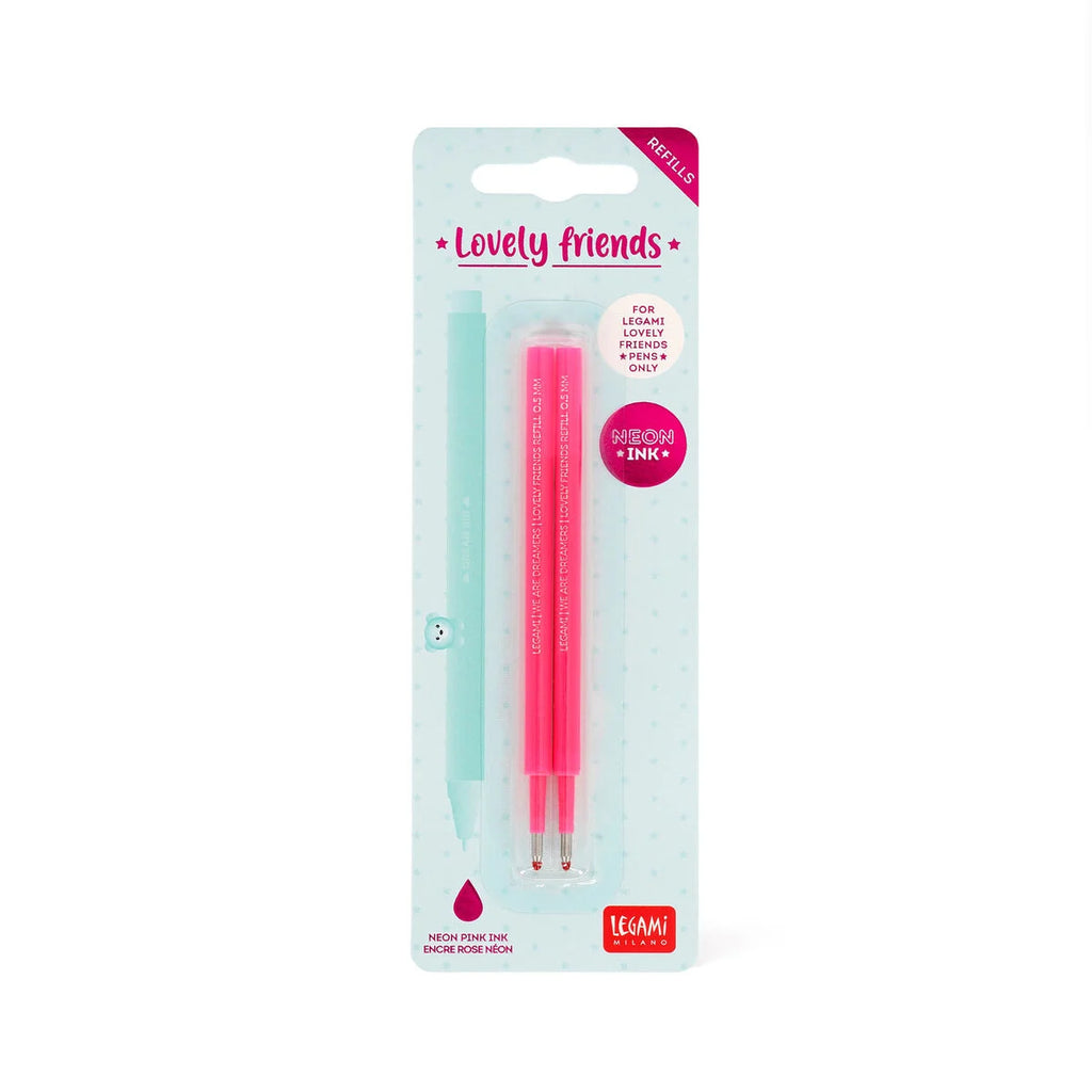 Set di 2 Refill per Penna Gel Lovely Friends