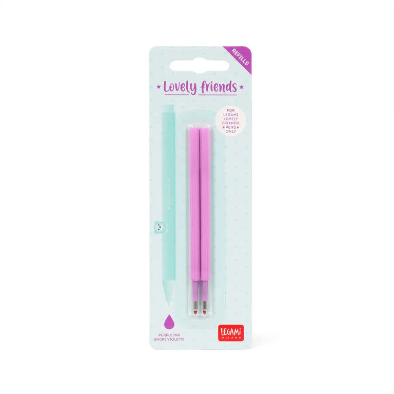 Set di 2 Refill per Penna Gel Lovely Friends