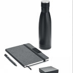 Set regalo ecologico con taccuino, penna e borraccia