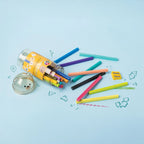 Set di 24 Matite Colorate con Temperino - Teddy Friends