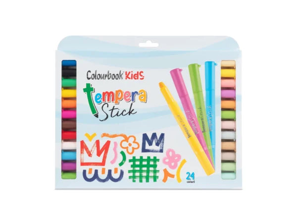 Tempera Stick Rainbow 24 colori
