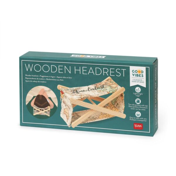 Poggiatesta in Legno Wooden Headrest Travel