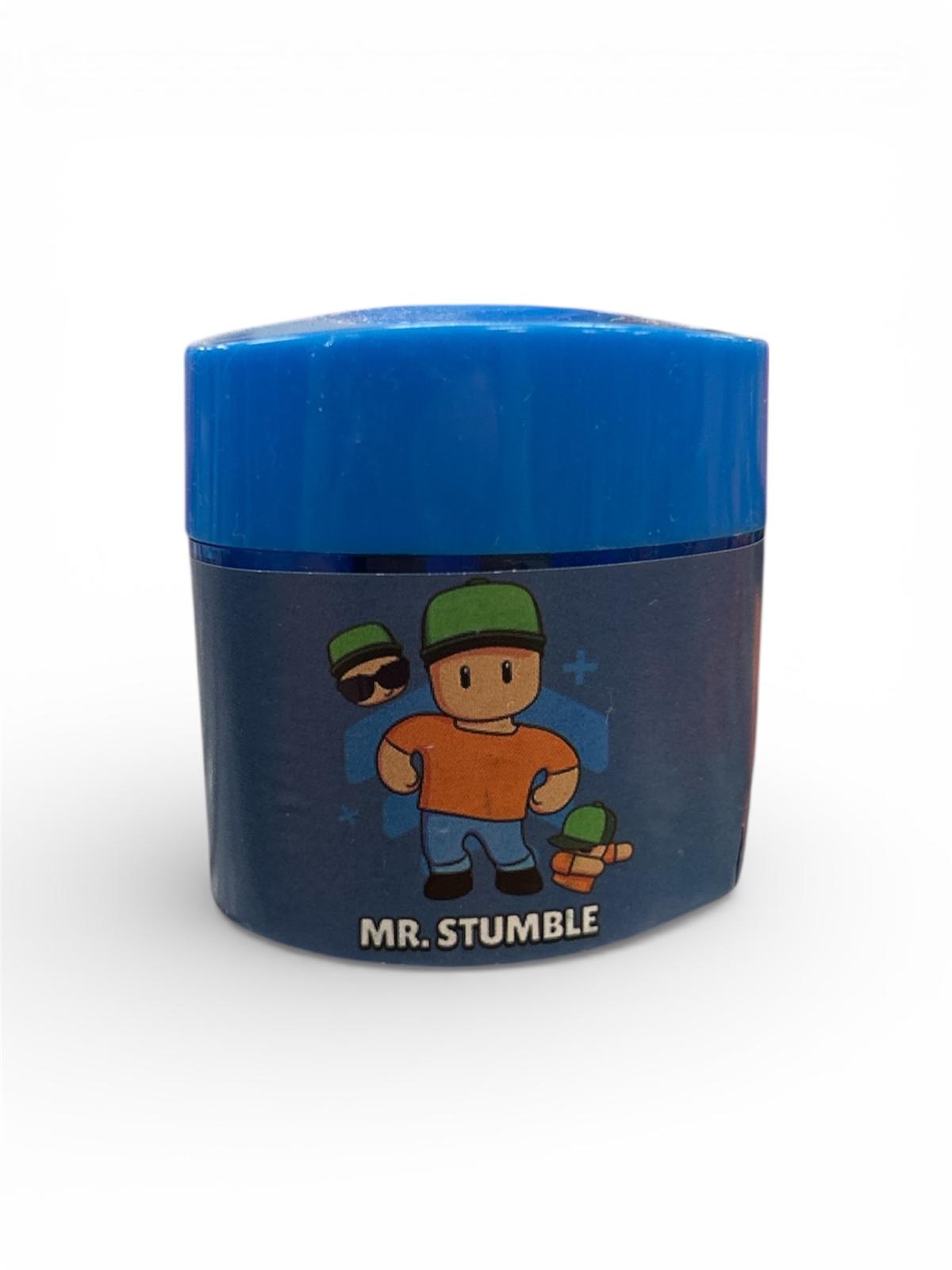 Temperino con contenitore 2 fori stumble guys - mr stumble