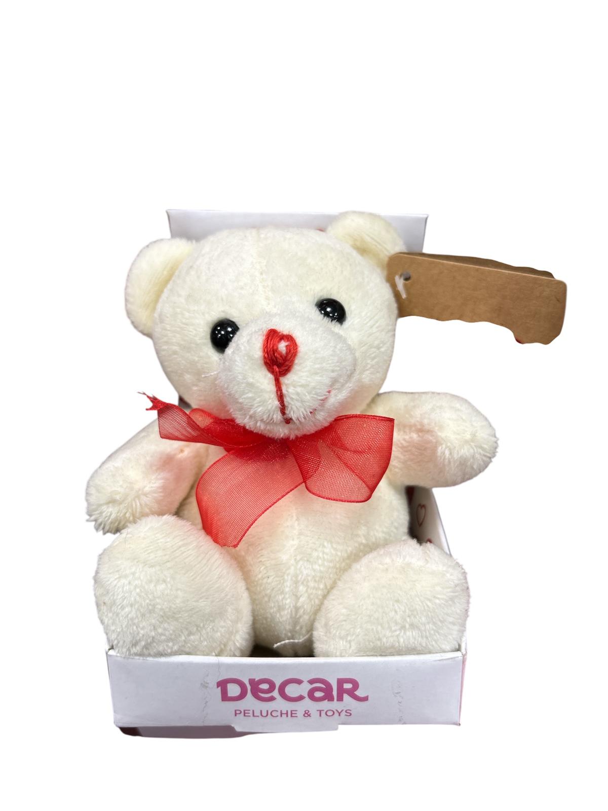 Peluche orso 12cm in tronetto