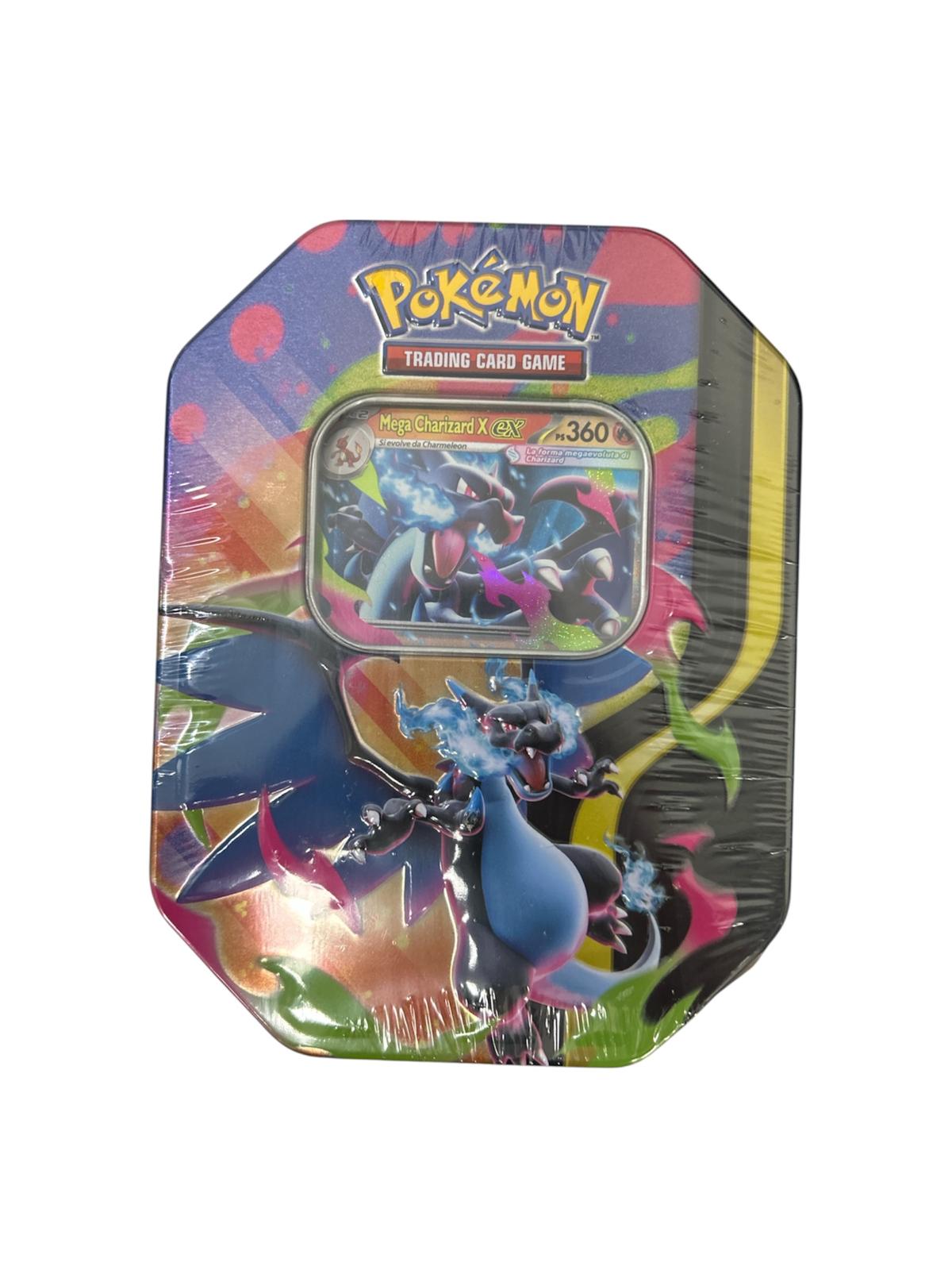 Tin da Collezione Mega Charizard: Mega Charizard X-ex (IT)