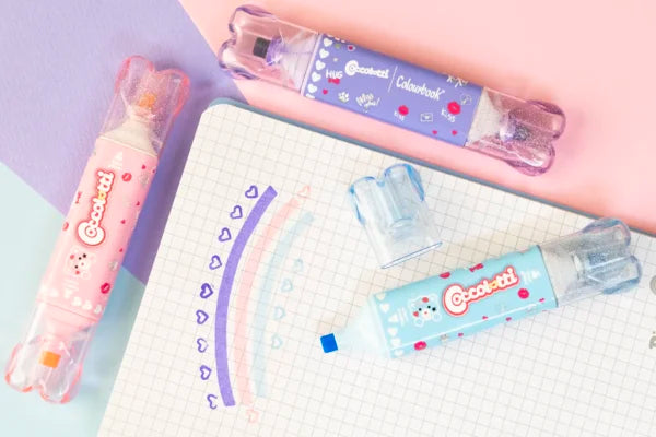 Set 3 evidenziatori con timbro Coccolotti