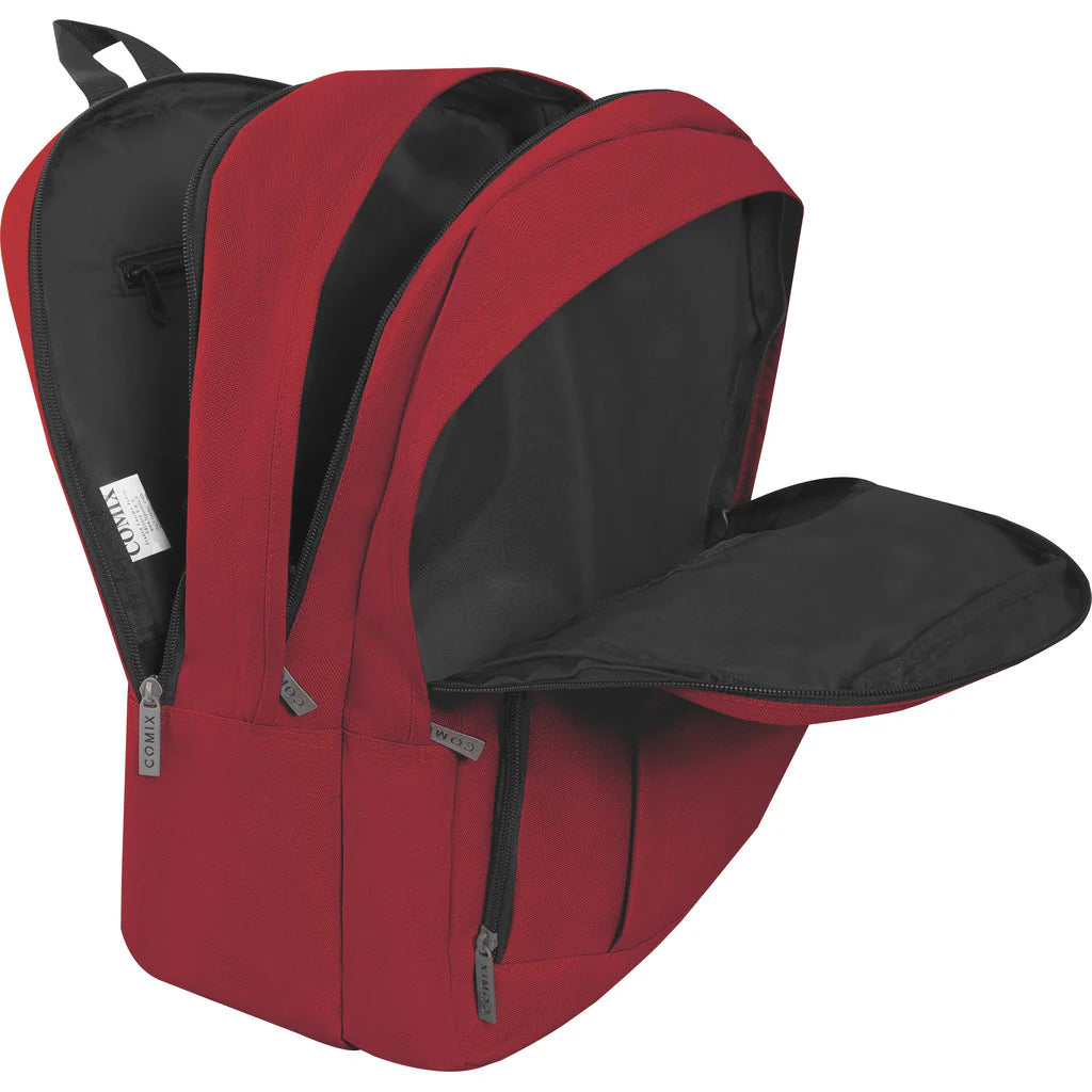 Zaino Organizzato Monocolore Borgogna Comix