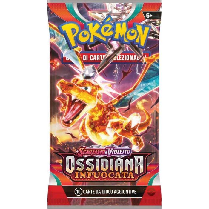 Scarlatto e Violetto Ossidiana Infuocata Busta 10 Carte (IT)