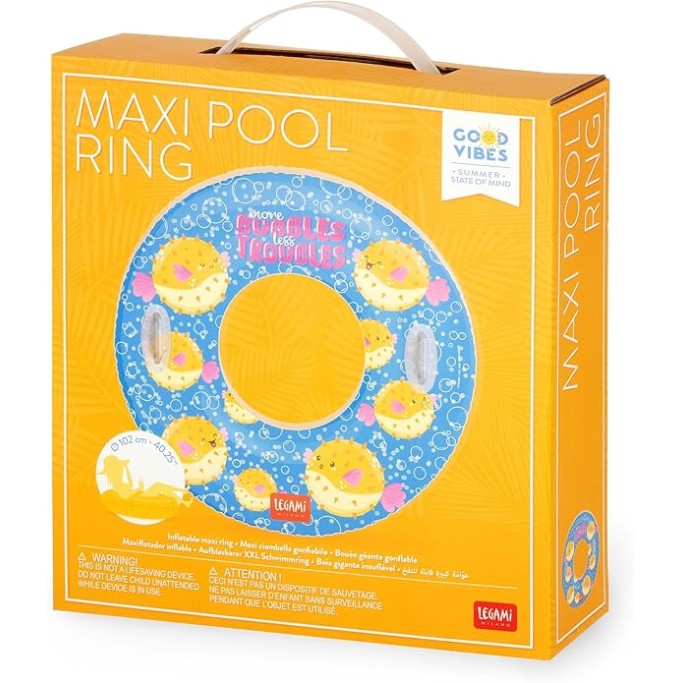 Legami Ciambella Gonfiabile per Piscina, pufferfish