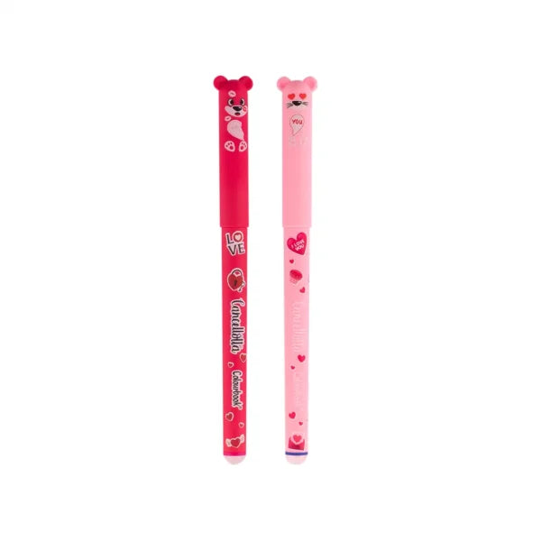 Set 2 penne gel cancellabili Cancellotte in Love