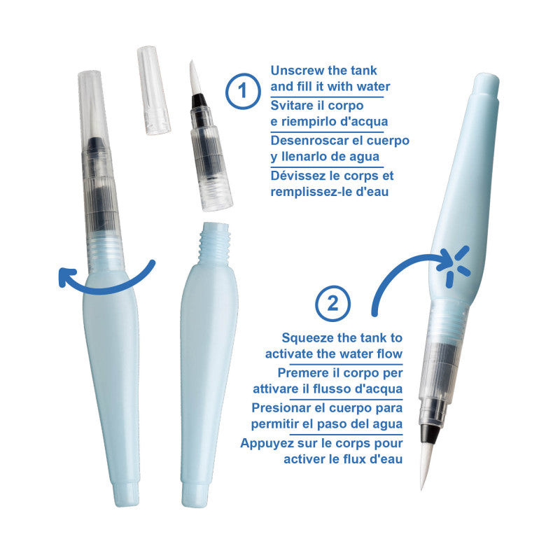 Pennelli Ricaricabili Water Brush - 3 Pz