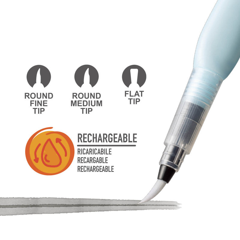 Pennelli Ricaricabili Water Brush - 3 Pz