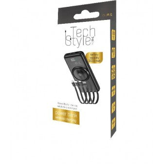 Power Bank Wireless 10000 mAh – 4 Cavi Inclusi – TechStyle