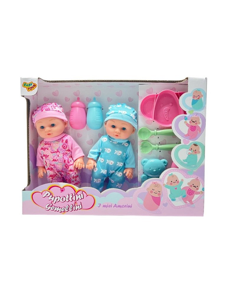 Pupottini gemellini con accessori