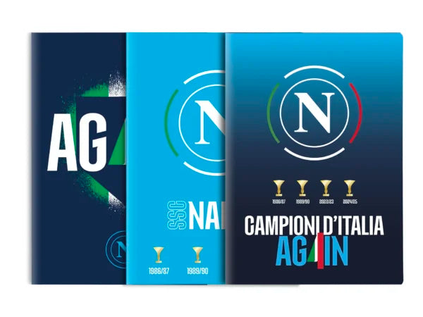 Set 3 quaderni SSC Napoli – “Campioni”
