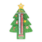 Set 2 penne gel cancellabili Beary Merry Christmas