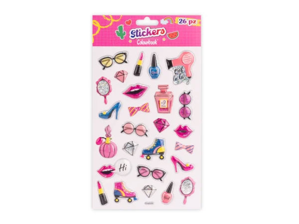 Set 26 Stickers Girly